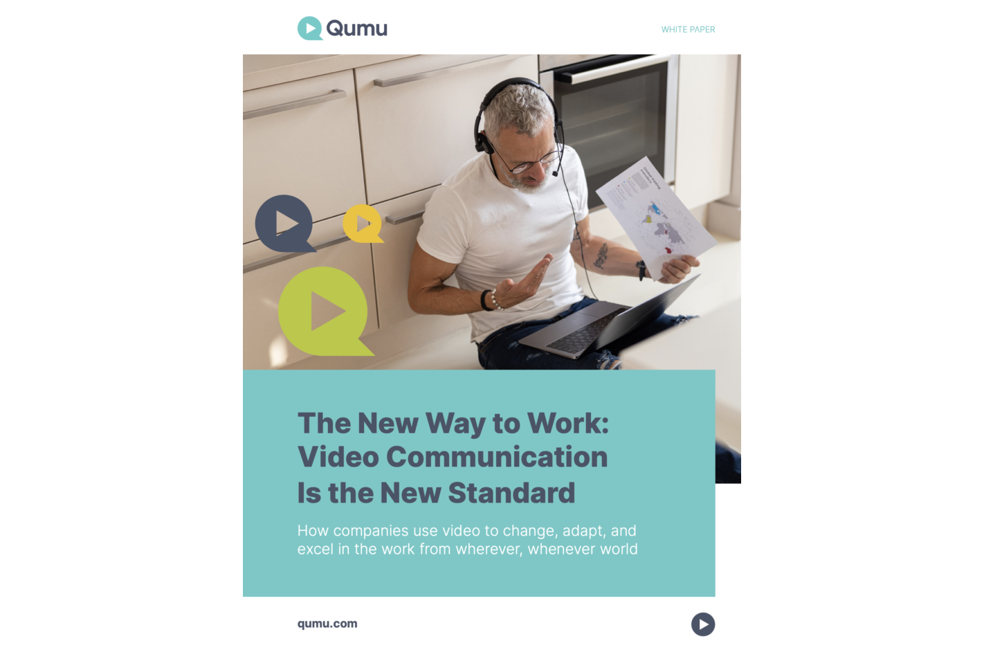 The New Way to Work: Video Communication Is the New Standard white paper cover.